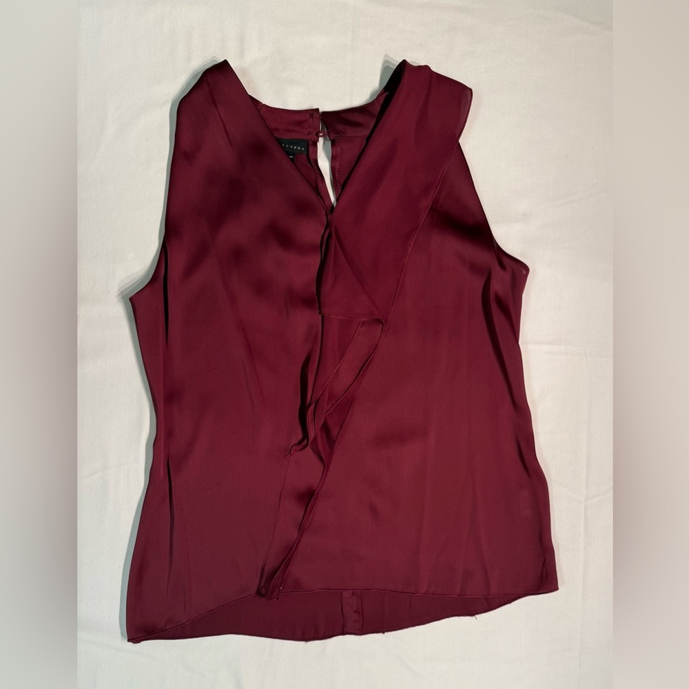 Elegant Burgundy Sleeveless Top